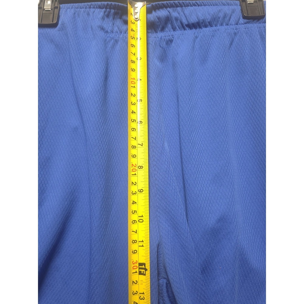 Nike Men's Blue Athletic Shorts Elastic Drawstring Solid Flat - Picture 5 of 7